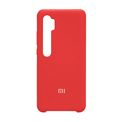 Клип-кейс (накладка) Silicone cover для Xiaomi Mi Note 10 / Mi Note 10 Pro силикон, красный