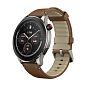 Умные часы Xiaomi Amazfit GTR 4 коричневый (коричневый ремешок)