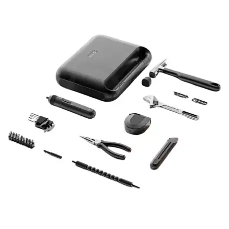 Набор инструментов Xiaomi Mijia Toolbox (12 предметов) чёрный - 3