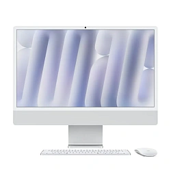 Моноблок Apple iMac 24" M4 (10-core GPU) 16 ГБ, 256 ГБ  (MWUU3), серебристый