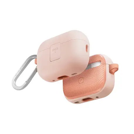 Кобура UNIQ Clyde для Apple AirPods Pro 2 полиуретан, поликарбонат, розовый - 2