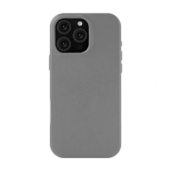 Клип-кейс (накладка) uBear Capital Leather Case для Apple iPhone 16 Pro Max (Уценка) серый