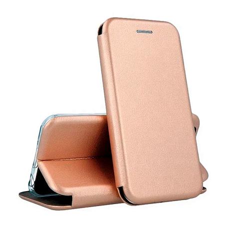 Чехол-книжка для Xiaomi 11 Lite искусственная кожа, золотой - 3