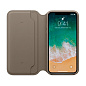 Чехол-книжка Apple Leather Folio для Apple iPhone X кожа, Taupe - 2