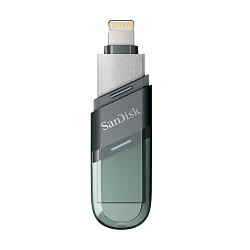 USB-флешка SanDisk iXpand Drive Flip for iPhone and iPad 64 ГБ (USB 3.1 (Lightning)) прозрачно-зеленый