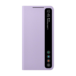 Чехол-книжка Samsung Smart Clear View Cover для Samsung Galaxy S21 FE полиуретан, поликарбонат, фиолетовый