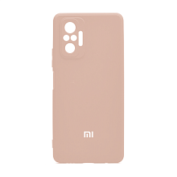 Клип-кейс (накладка) Без лого для Xiaomi Redmi 10 силикон, пудровый