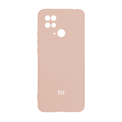 Клип-кейс (накладка) для Xiaomi Redmi 10C силикон, пудровый