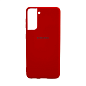 Клип-кейс (накладка) для Samsung Galaxy S21 силикон, красный