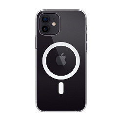 Клип-кейс (накладка) Clear Case MagSafe для Apple iPhone 12 / 12 Pro поликарбонат, прозрачный
