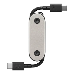 Дата-кабель Native Union Pocket Cable 60W Type-C to Type-C 0.17 м, серый