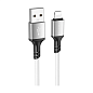 Дата-кабель Borofone BX83 Lightning 1 м, белый