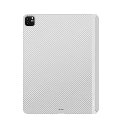 Клип-кейс (накладка) Pitaka MagEZ Case 2 для Apple iPad Pro 11" (2020 / 2021 / 2022) кевлар (арамид), бело-серый (полоска)
