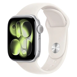 Умные часы Apple Watch Series 11 42mm GPS Silver Aluminum Case Starlight Sport Band