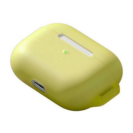 Кобура Baseus Jelly Lanyard для Apple AirPods Pro силикон, жёлтый - 3