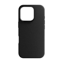 Клип-кейс (накладка) Native Union Active Case для Apple iPhone 16 полиуретан, поликарбонат, ткань, чёрный