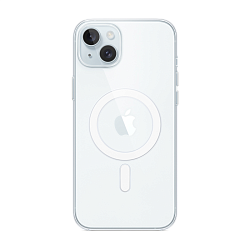 Клип-кейс (накладка) Apple Clear Case MagSafe для Apple iPhone 15 Plus (Уценка) прозрачный