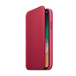 Чехол-книжка Apple Leather Folio для Apple iPhone X кожа, Berry - 3