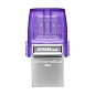 USB-флешка Kingston DataTraveler MicroDuo 3C 256 ГБ (USB 3.2) фиолетовый
