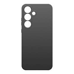 Клип-кейс (накладка) Borasco Silicone Case для Samsung Galaxy S25 Plus силикон, чёрный
