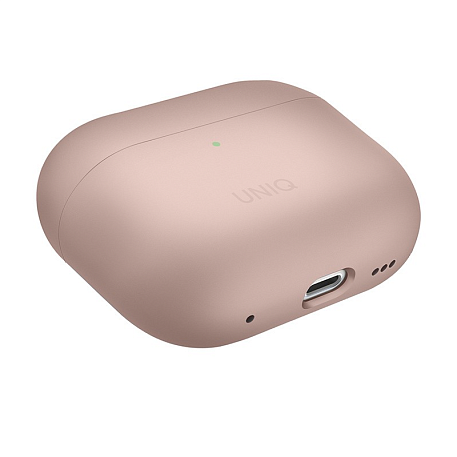 Кобура UNIQ Lino для Apple AirPods Pro 2 поликарбонат, силикон, розовый - 2