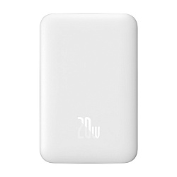 Внешний аккумулятор с беспроводной зарядкой Baseus Magnetic Mini Wireless Fast Charge 10000 мАч 20 Вт белый