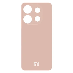 Клип-кейс (накладка) Silicone cover закрытый для Xiaomi Redmi Note 13 Pro 4G / Note 14S / Poco M6 Pro 4G   силикон, пудровый