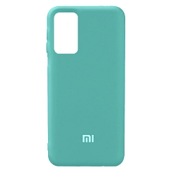 Клип-кейс (накладка) Silicone cover закрытый для Xiaomi Redmi Note 10 / 10s / Poco M5s силикон, бирюзовый