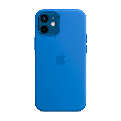 Клип-кейс (накладка) Silicone Case для Apple iPhone 12 / 12 Pro силикон, голубой