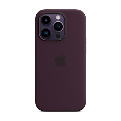 Клип-кейс (накладка) Silicone Case MagSafe для Apple iPhone 14 Pro силикон, тёмно-фиолетовый