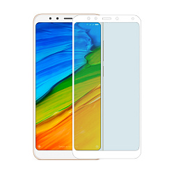 Защитное стекло 3D Classic для Xiaomi Redmi 5, белая рамка