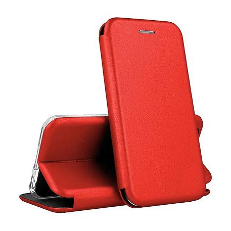 Чехол-книжка для Realme C33 искусственная кожа, красный - 3