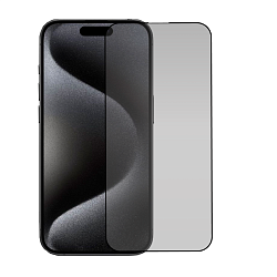 Защитное стекло Mocoll Kyanite Series Privacy 2.5D для Apple iPhone 15 Pro, черная рамка
