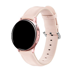 Ремешок для Samsung Watch 22mm кожа пудровый