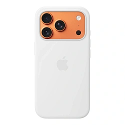 Клип-кейс (накладка) Silicone Case для Apple iPhone 17 Pro Max силикон, белый