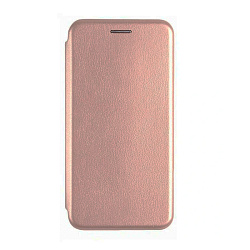 Чехол-книжка для Xiaomi Poco F3 искусственная кожа, розовое золото