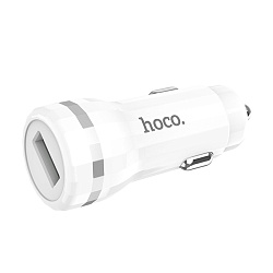 Автомобильное зарядное устройство Hoco Z27A 18 Вт, белый