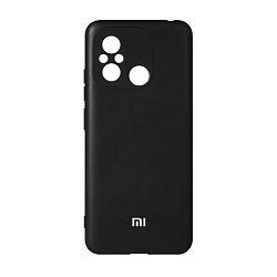 Клип-кейс (накладка) для Xiaomi Redmi 12C / Poco C55 силикон, чёрный