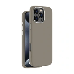Клип-кейс (накладка) Deppa Liquid Silicone Pro Magsafe для Apple iPhone 16 Pro Max силикон, серый