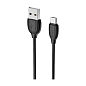 Дата-кабель Borofone BX19 Micro 1 м, чёрный
