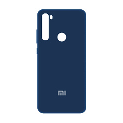 Клип-кейс (накладка) Silicone cover для Xiaomi Redmi Note 8T силикон, тёмно-синий