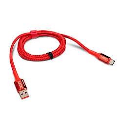 Дата-кабель Rofi Lenght Lightning 1.2 м, красный