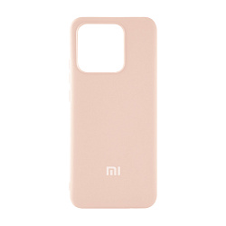 Клип-кейс (накладка) Silicone cover закрытый для Xiaomi Redmi 10C силикон, пудровый
