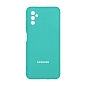 Клип-кейс (накладка) Silicone cover для Samsung Galaxy M52 силикон, бирюзовый