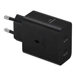 Сетевое зарядное устройство + кабель Type-C - Type-C Samsung EP-T5020 50 Вт чёрный