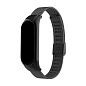 Браслет (застежка) Миланский сетчатый для Mi Band 5 / 6 сталь чёрный