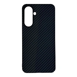 Клип-кейс (накладка) Luxo Carbon для Samsung Galaxy A15 пластик, чёрно-серый