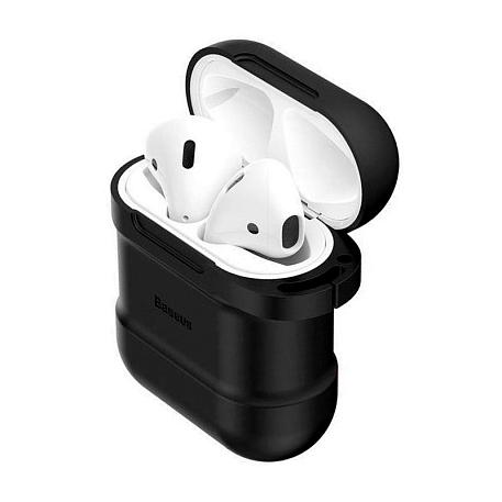 Кобура Baseus Silicone для Apple AirPods 2018 / 2019 силикон, чёрный - 3