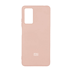 Клип-кейс (накладка) Silicone cover закрытый для Xiaomi Redmi Note 11 / Note 11S силикон, пудровый