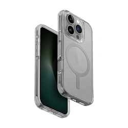 Клип-кейс (накладка) UNIQ Combat MagSafe для Apple iPhone 16 Pro Max полиуретан, "серый камень"